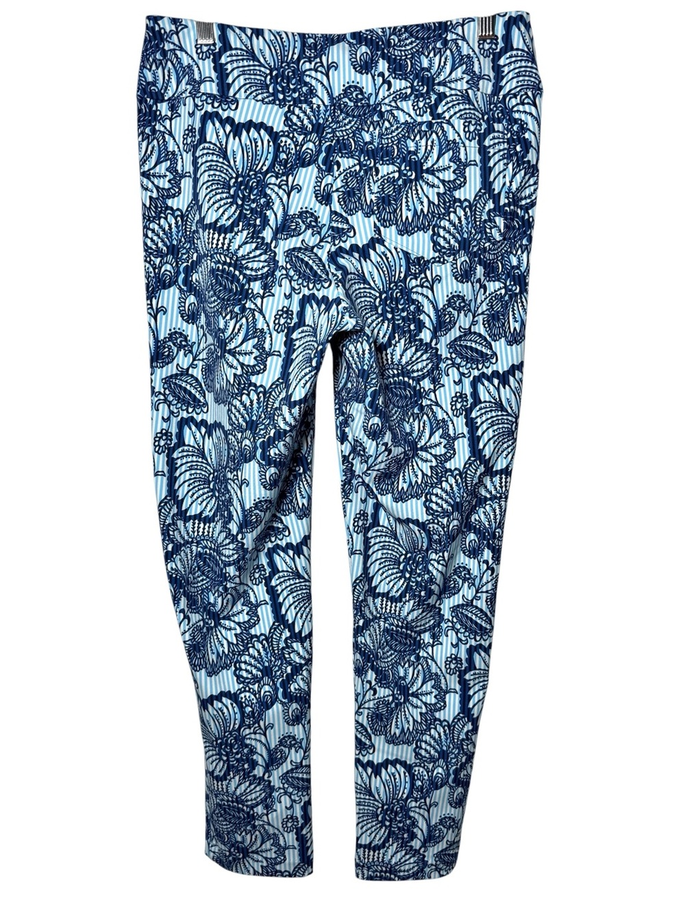 Lilly Pulitzer Luxletic Corso Pant Starlight Navy Proud as a Peacock Stripe Golf - Picture 4 of 10